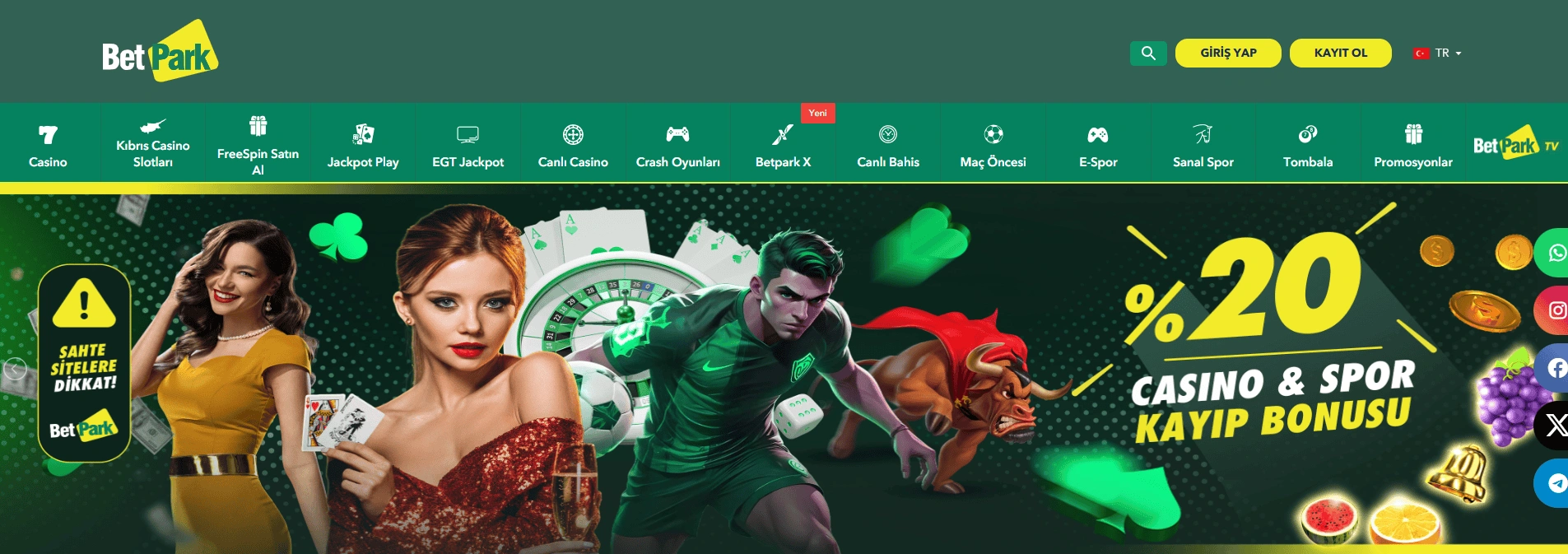 Betpark oyun ve bahis seçenekleri